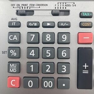 Casio HR-100TM Tax And Exchange Printing Calculator 12 Digit